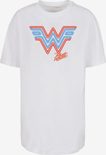 F4NT4STIC T-Shirt 'DC Comics Wonder Woman 84 Neon Emblem' in blau / orange / pink / weiß, Produktansicht