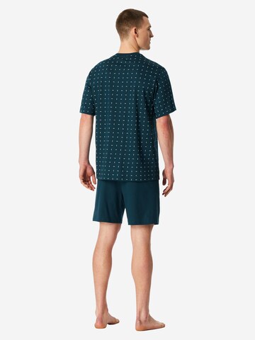 SCHIESSER Pajama short ' Comfort Essentials ' in Blue