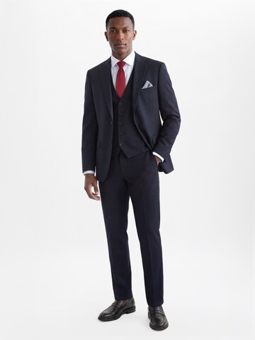 Regular Pantalon à plis Finshley & Harding en bleu