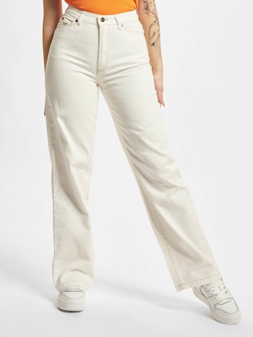 Karl Kani Regular Jeans in Wit: voorkant