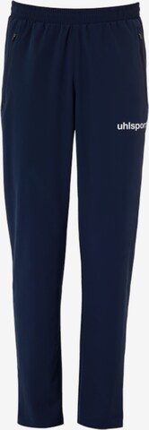 UHLSPORT Regular Workout Pants in Blue: front