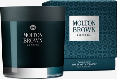 Molton Brown Kerze 'Russian Leather Three Wick' in dunkelblau, Produktansicht