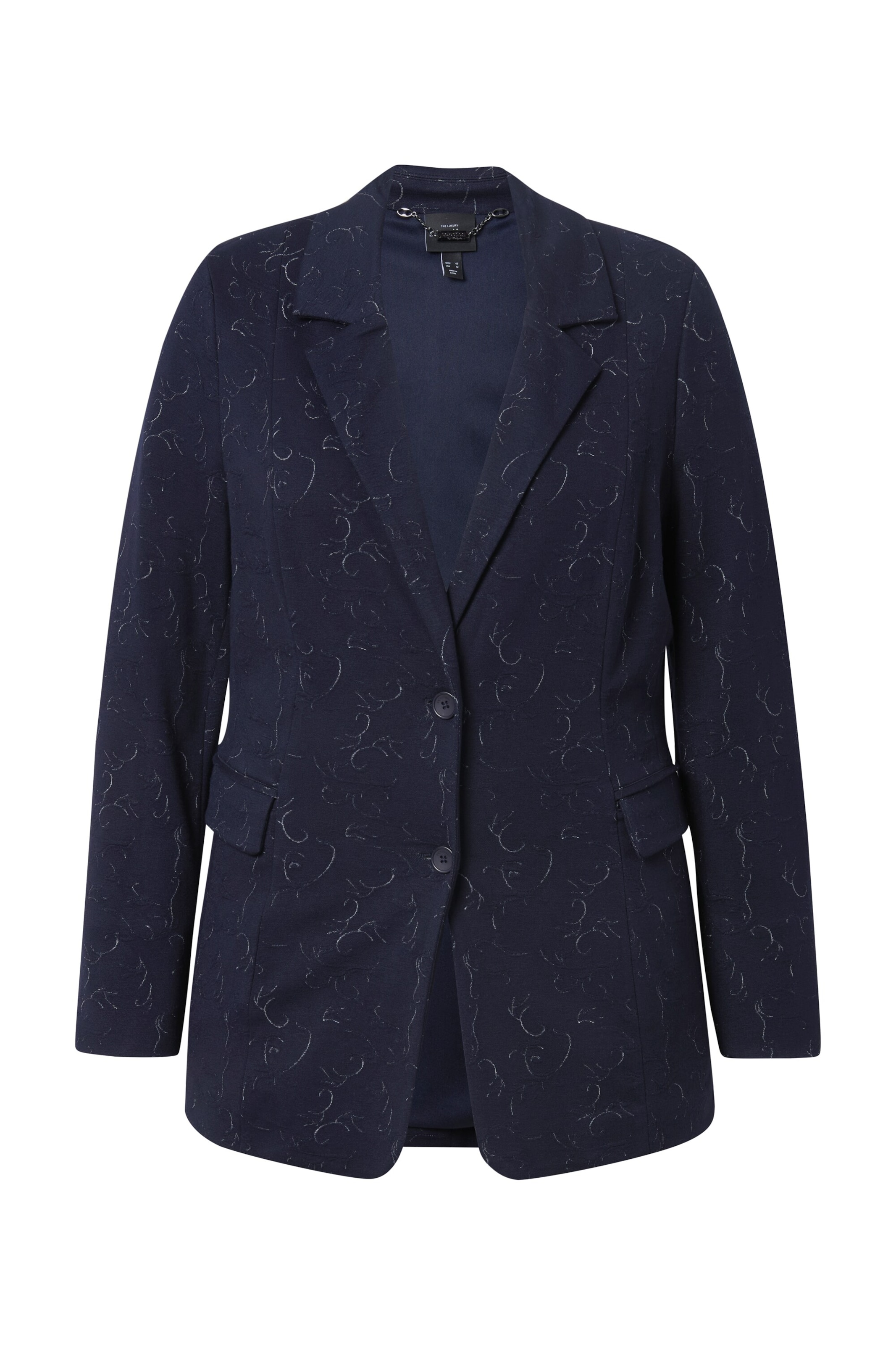 Ulla Popken Blazers in Blauw: voorkant