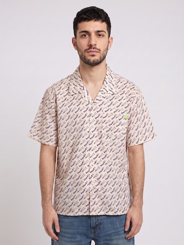 HUF Comfort Fit Hemd 'Breaker' in Beige: Vorderseite