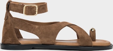 Estro Sandal '088-315' i beige: framsida