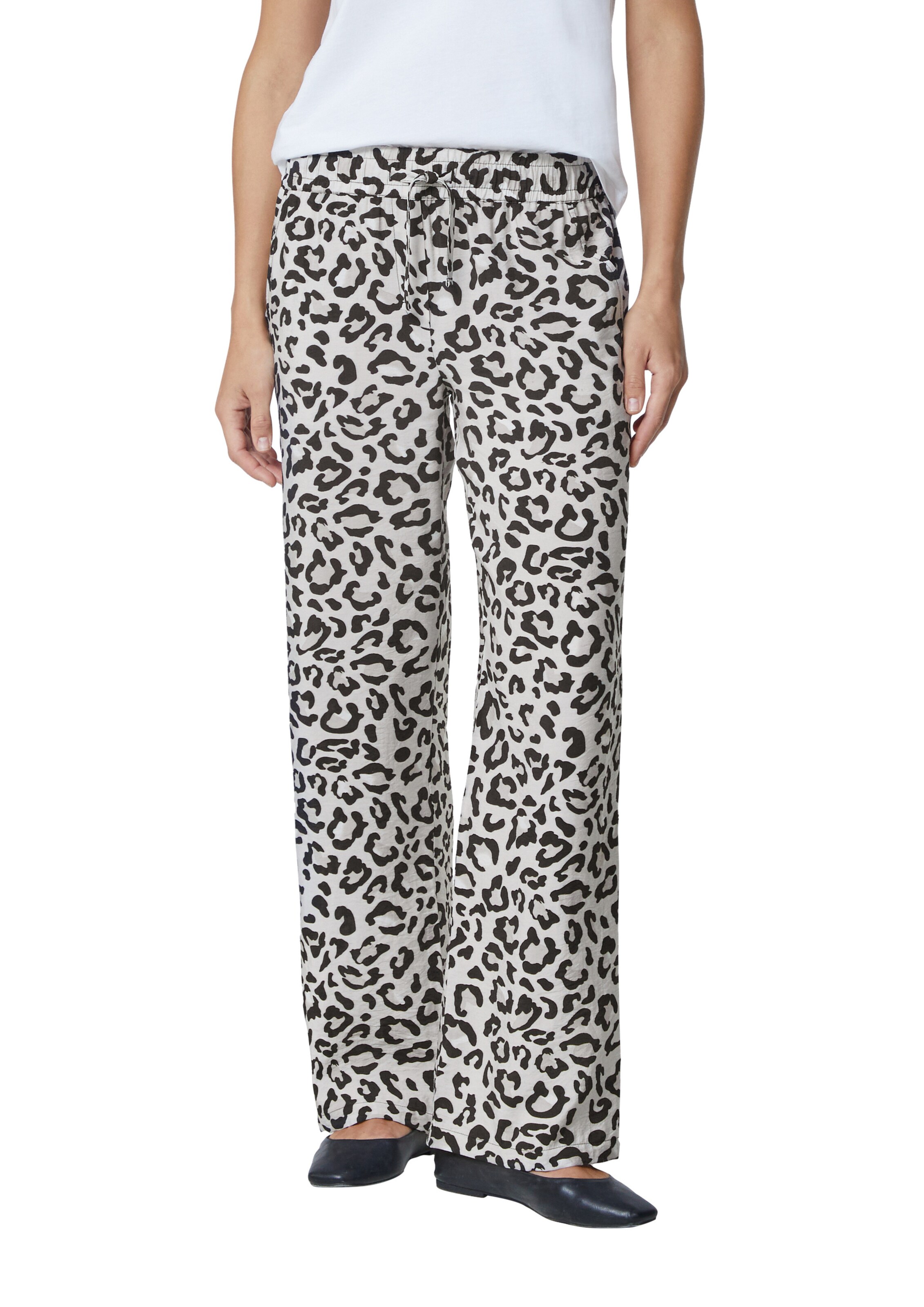 COMMA Wide leg Παντελόνι σε γκρι: μπροστά