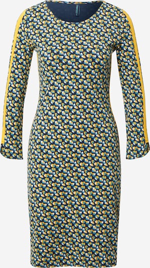 Tranquillo Jurk 'Levina' in de kleur Turquoise / Donkerblauw / Geel / Wit, Productweergave