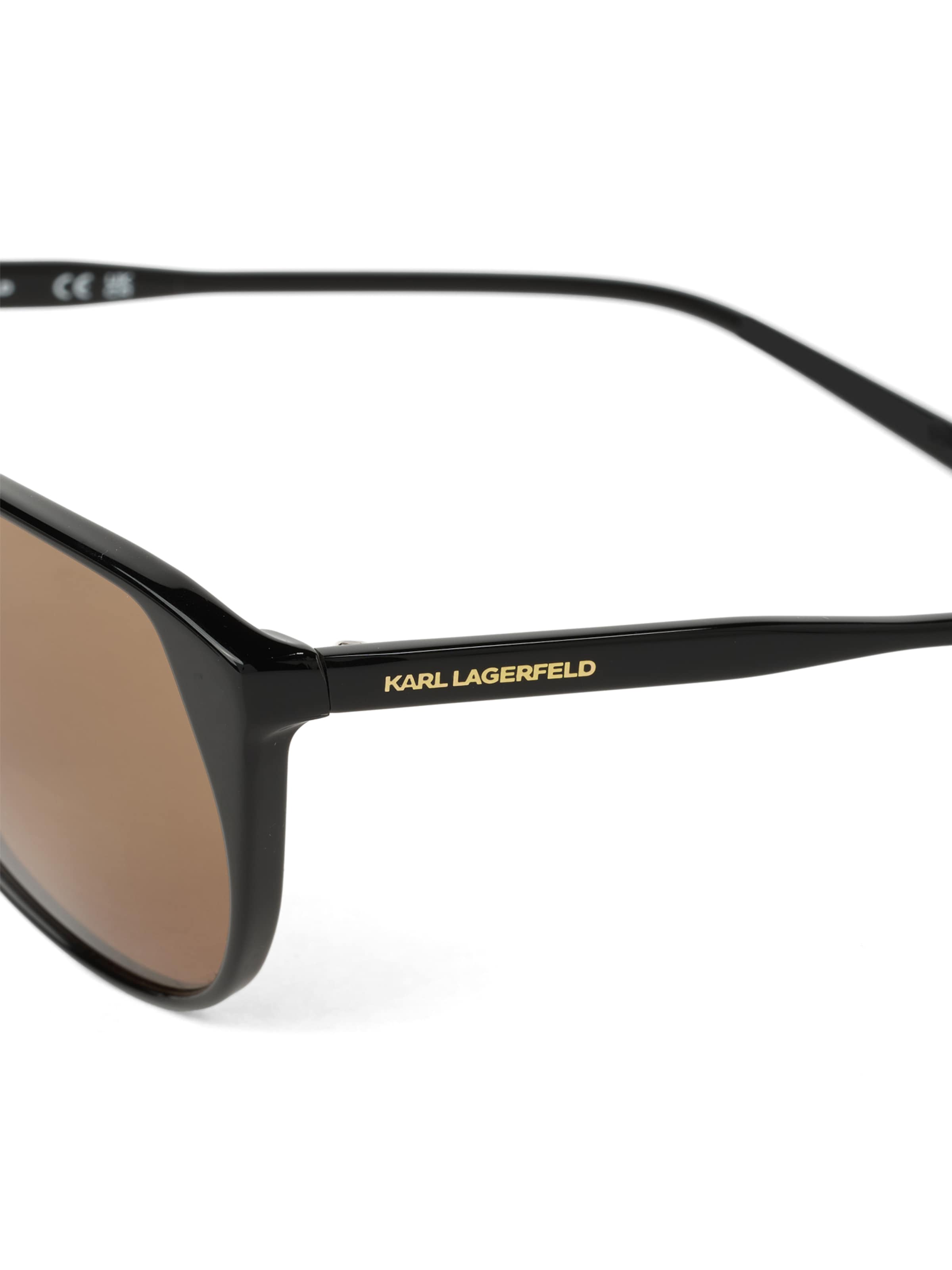 juoda Karl Lagerfeld Akiniai nuo saulės ' ELONGATED LOGO '