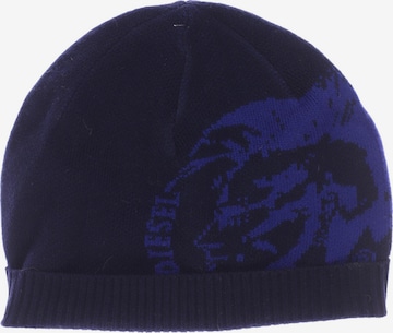 DIESEL Hat & Cap in One size in Blue: front