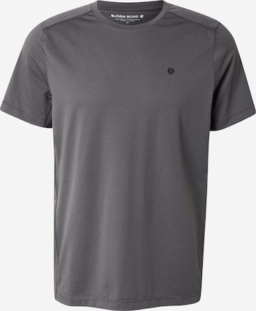 BJÖRN BORG Sportshirt 'ACE' in Grau: Vorderseite