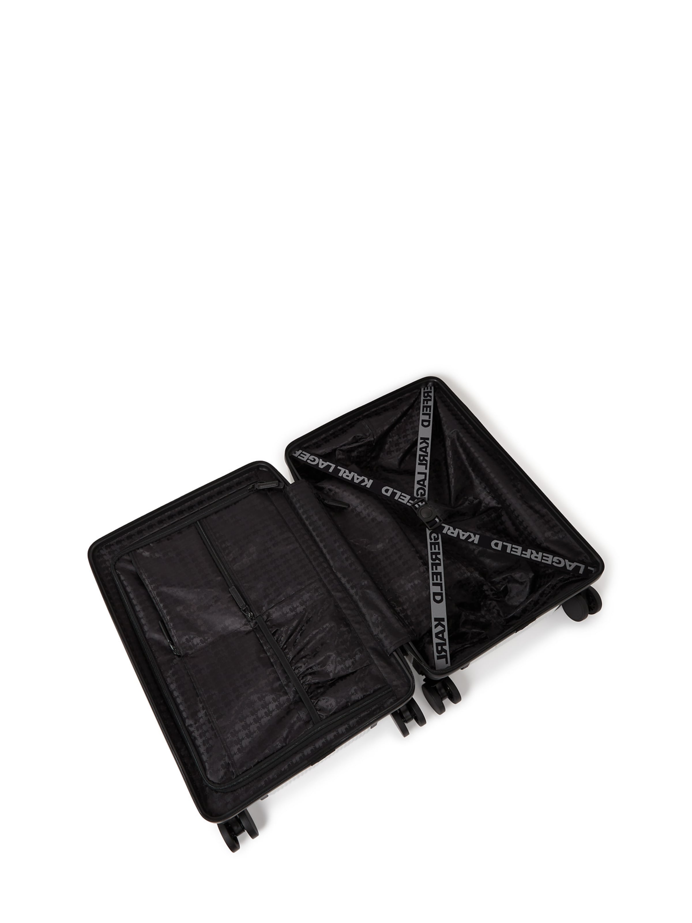 Karl LagerfeldKovčeg na kotače 'Ikon Choupette' - bijela boja