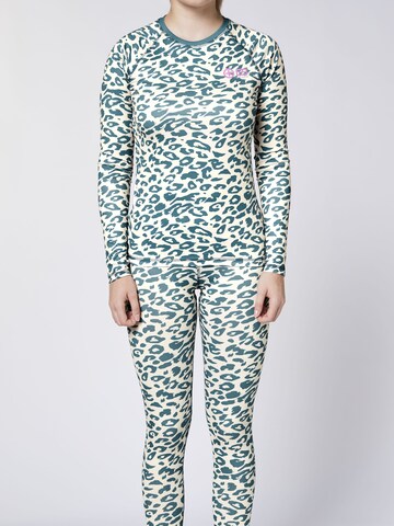 CHIEMSEE Base Layer ' im Leo Allover Print ' in Grey: front