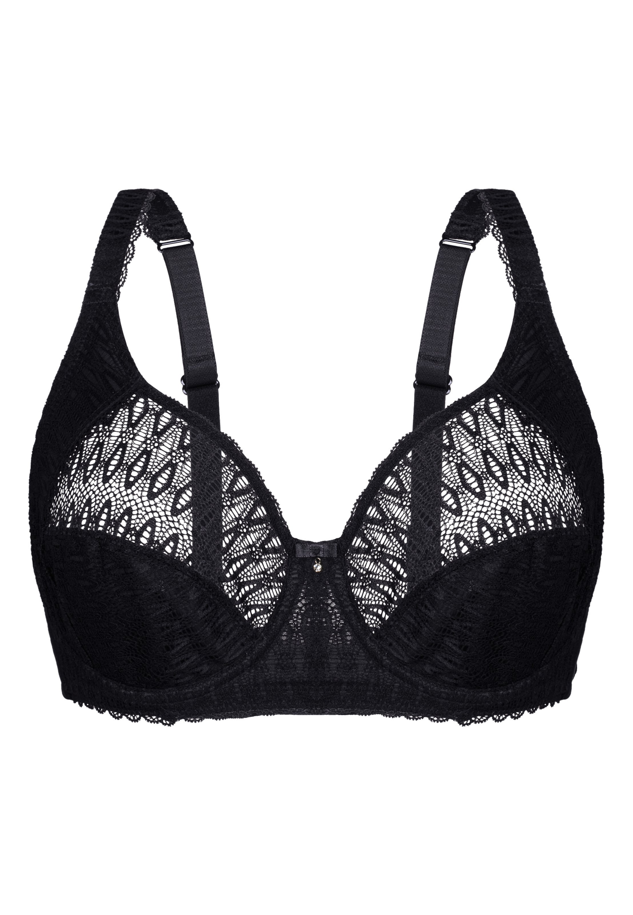 Invisible Soutien-gorge 'FEMININE MICRO' sassa en noir : devant