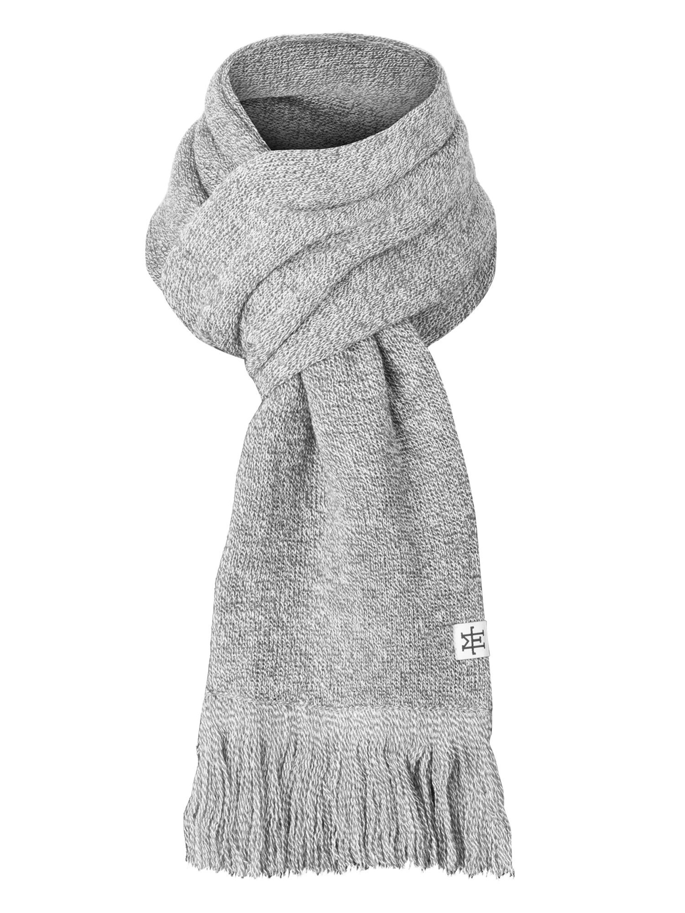 Manufaktur13 Scarf 'Fringe' in Grey: front