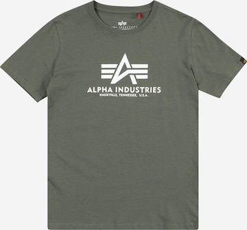 ALPHA INDUSTRIES Футболка в Зеленый: спереди