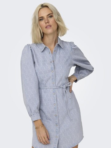 Robe-chemise 'ROCCO-ELIZA' ONLY en bleu