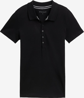 TOM TAILOR Poloshirt in Schwarz: Vorderseite