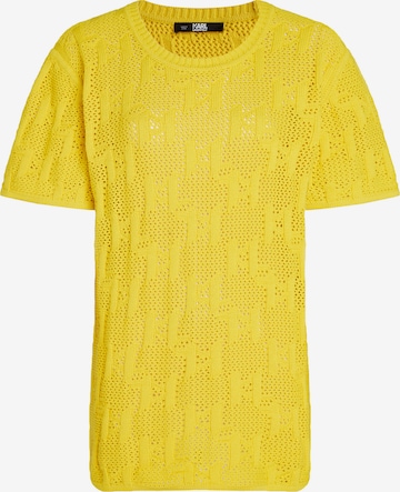 Karl Lagerfeld Sweater in Yellow: front