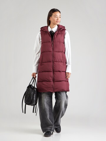 PIECES Vest 'PCBee' in Red: front