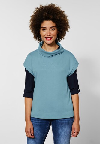 STREET ONE Sweatshirt in Blau: predná strana