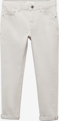 Coupe slim Pantalon 'PERU 5' MANGO KIDS en gris : devant