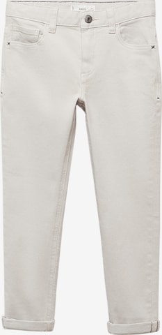 MANGO KIDS Slimfit Broek 'PERU 5' in Grijs: voorkant