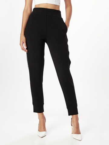 Effilé Pantalon GUESS en noir : devant