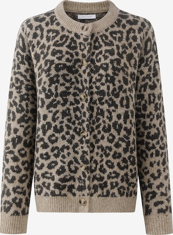 SASSYCLASSY Oversizestrickjacke in Beige: Vorderseite