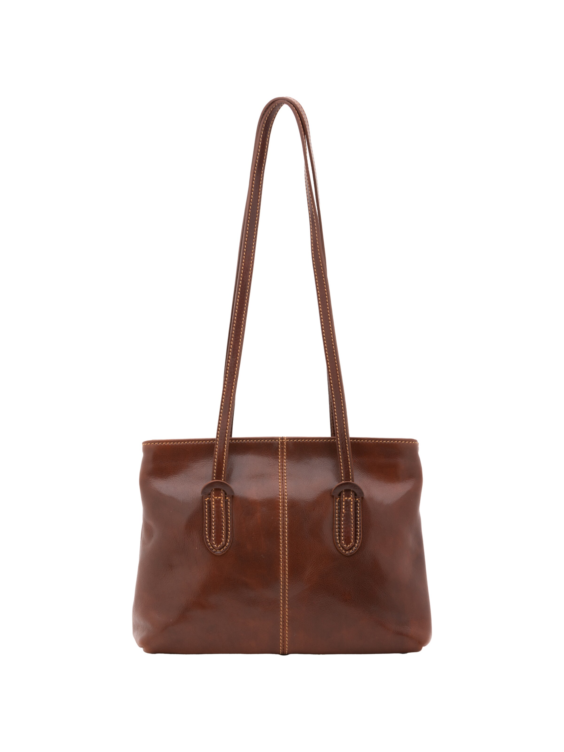 Borsa a spalla 'Borsa a Spalla Donna Vera Pelle Vacchetta - Chiusura Zip' di I Fratelli in marrone