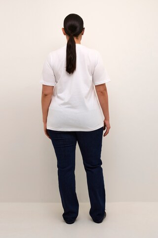 KAFFE CURVE - Camisa 'KC Rie' em branco