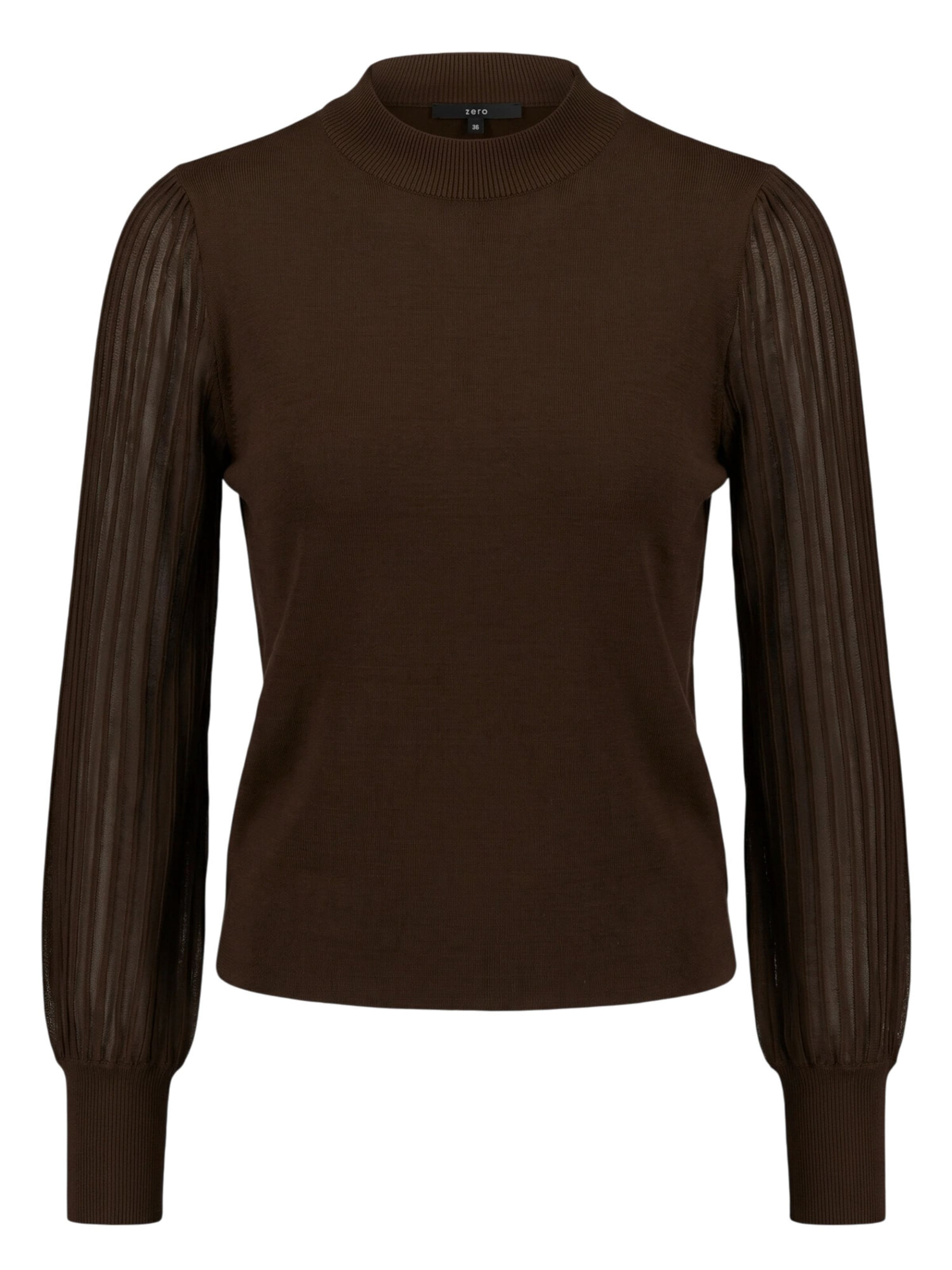 zero Pullover in Braun: Vorderseite