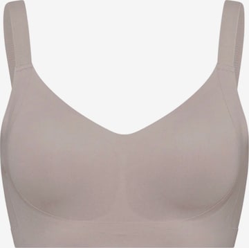 Reggiseno 'Seamless Compact Push-Up BH' di cfab (formerly creamy fabrics) in grigio: frontale