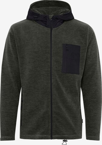 INDICODE JEANS Fleece Jacket in Green: front