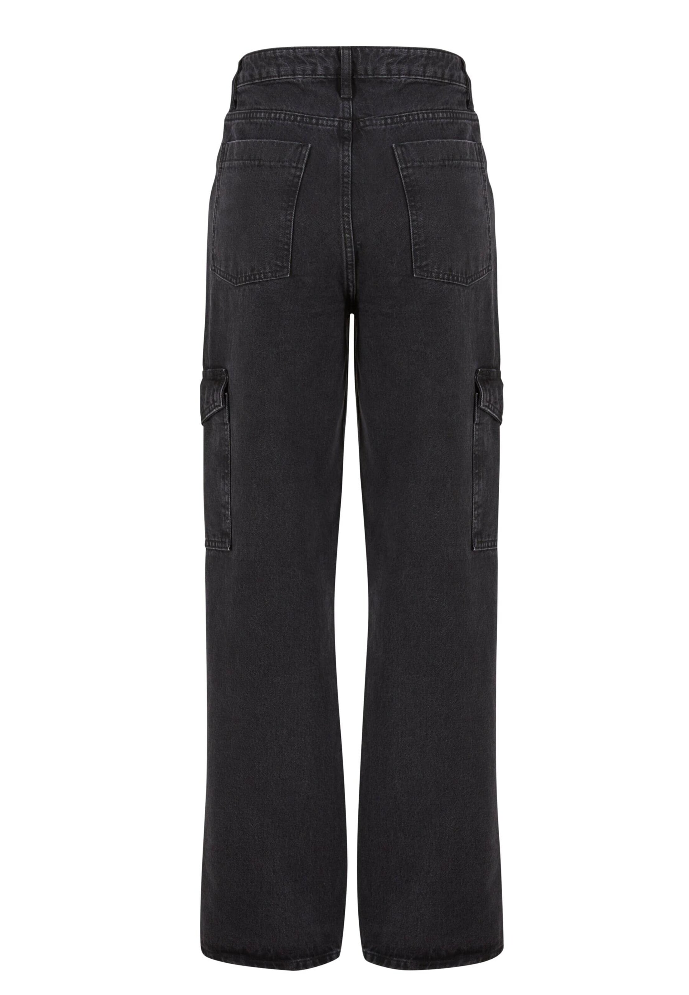 Loosefit Jeans cargo 'Kiran' di 2Y Premium in nero