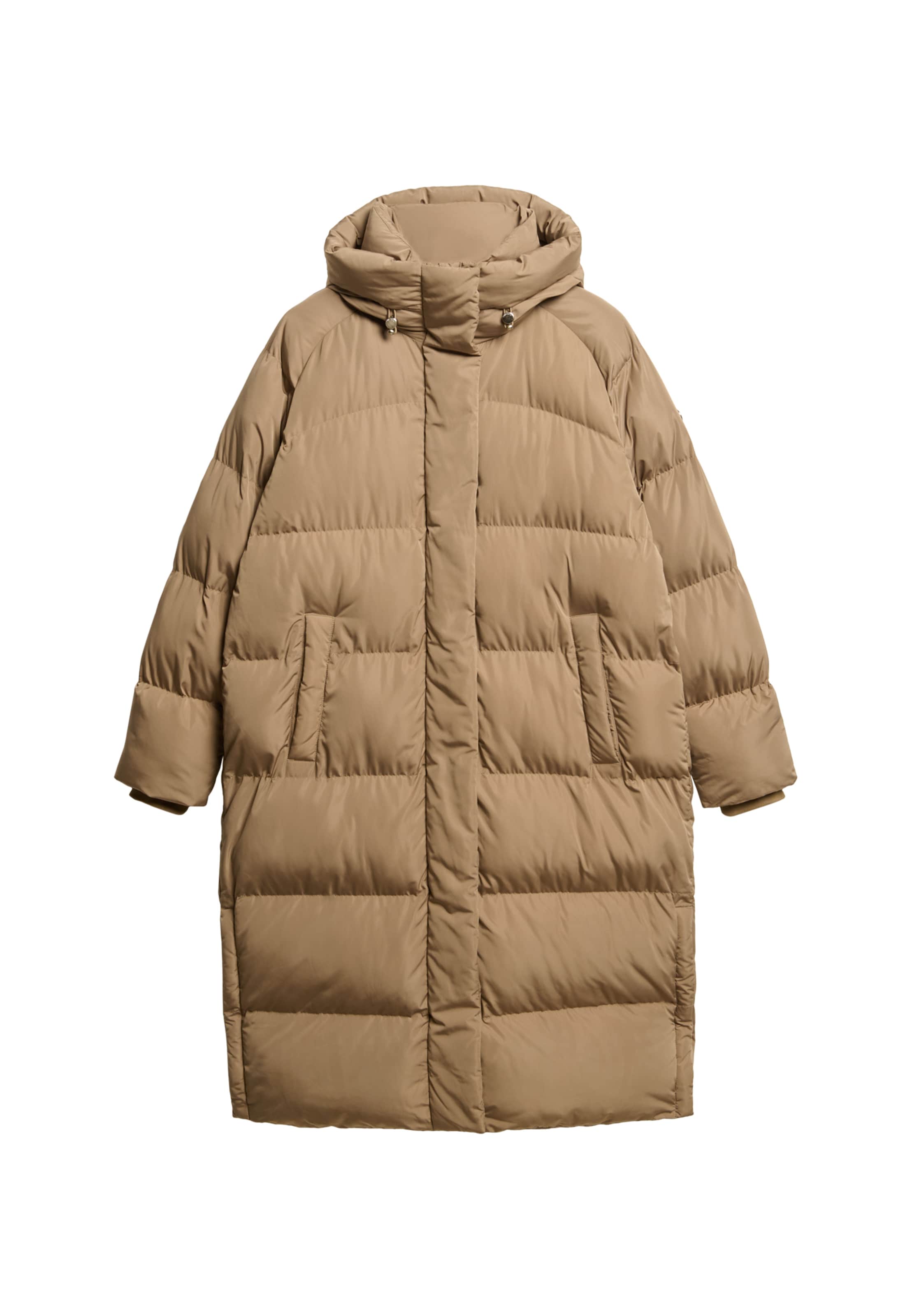 Manteau mi-saison Superdry en marron : devant