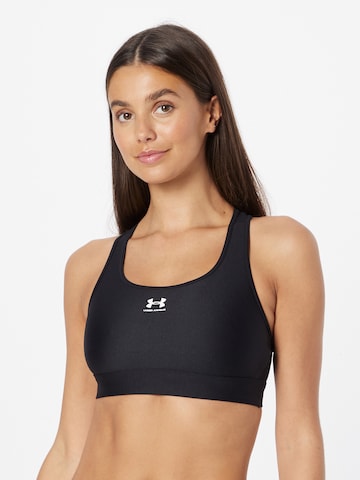 Bustieră Sutien sport 'Authentics' de la UNDER ARMOUR pe negru: față