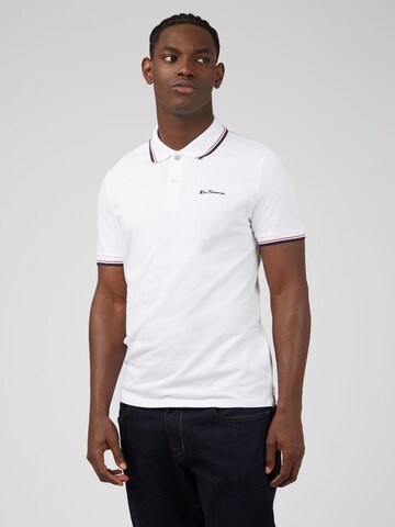 T-Shirt Ben Sherman en blanc : devant