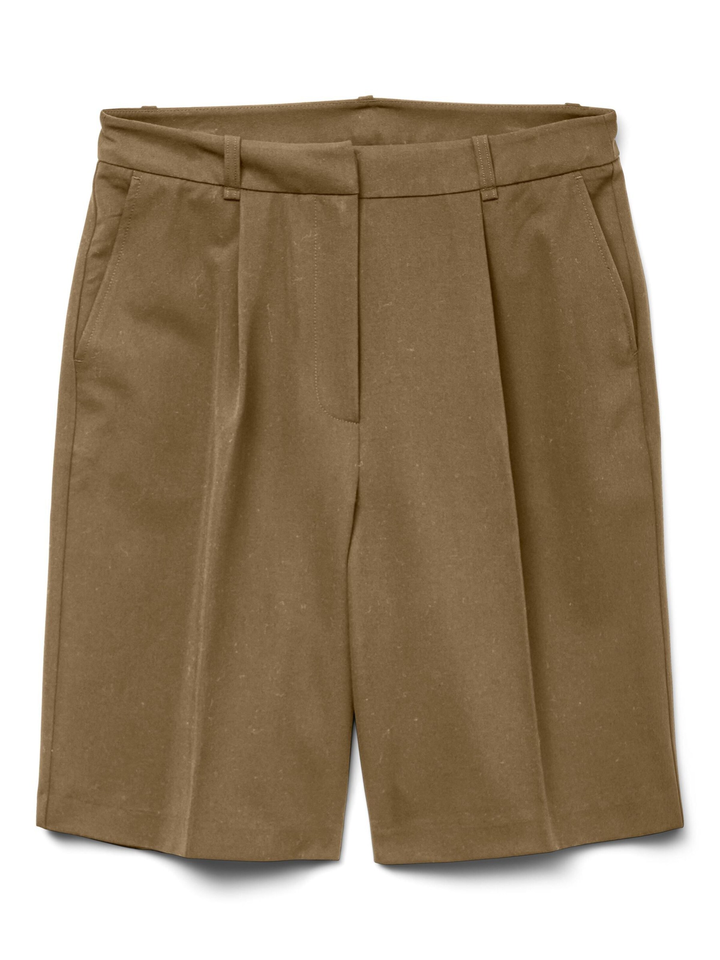 Loosefit Pantalon à plis VERO MODA en marron : devant