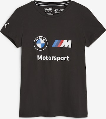 PUMA Functioneel shirt 'BMW M Motorsport Essentials' in Zwart: voorkant