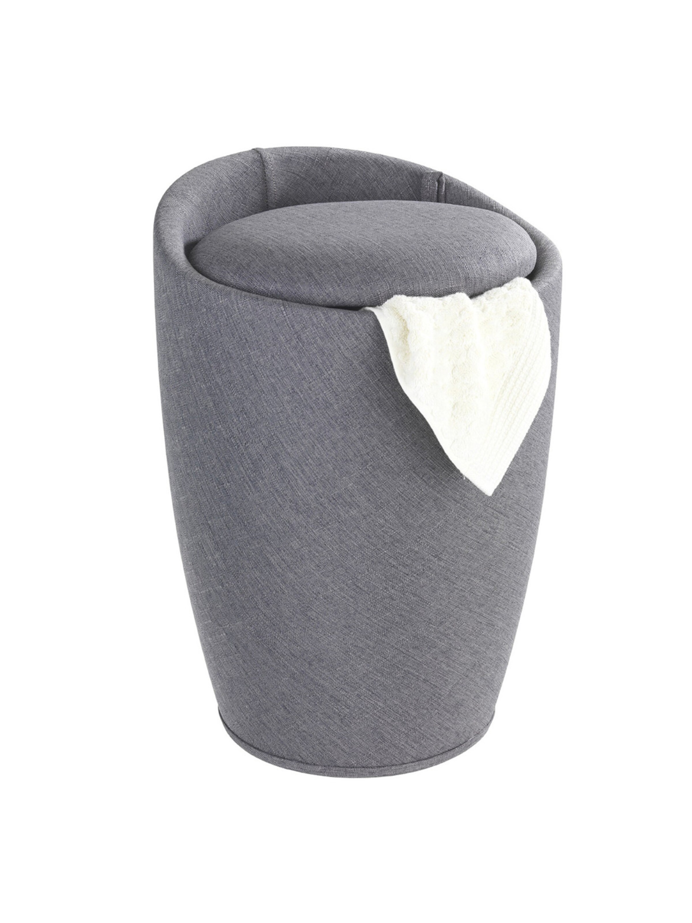 Wenko Wäschebehälter 'Candy' in Grau: Vorderseite