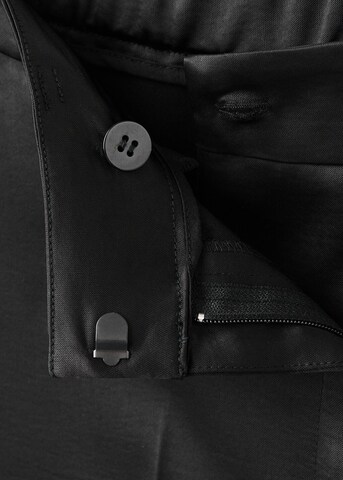 MANGO Wide leg Pleated Pants 'Rob-W' in Black