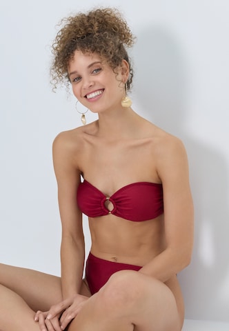LSCN by LASCANABandeau Bikini gornji dio - crvena boja