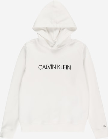 Calvin Klein Jeans Sweatshirt in White: front