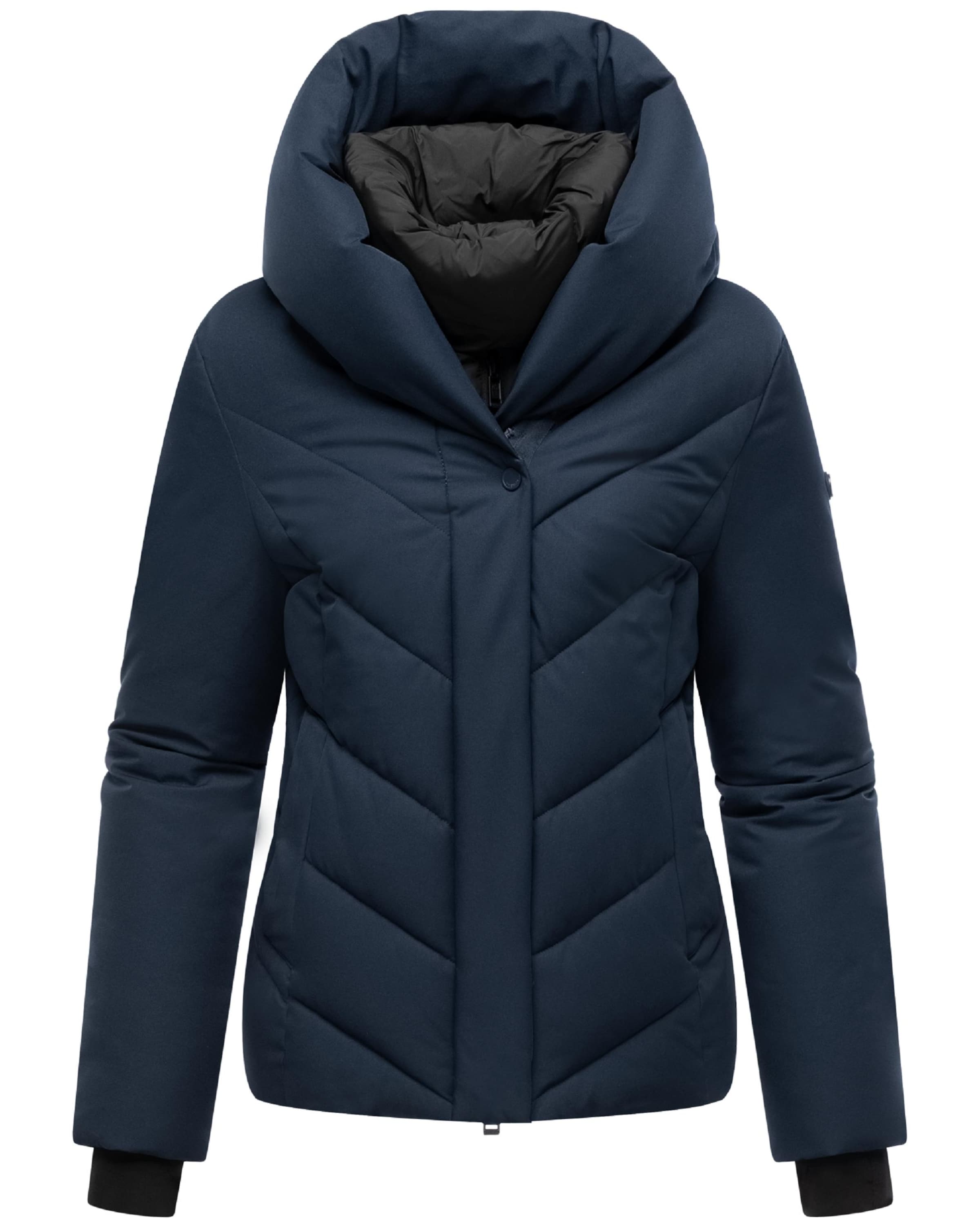 Geacă de iarnă de la MARIKOO pe albastru: față