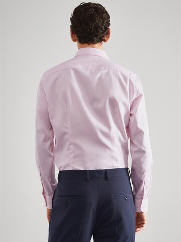 MANGO MAN Slim fit Zakelijk overhemd 'Lakecity' in Roze