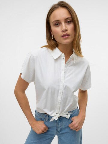 VERO MODA Bluzka 'VMFANNI' w kolorze biały