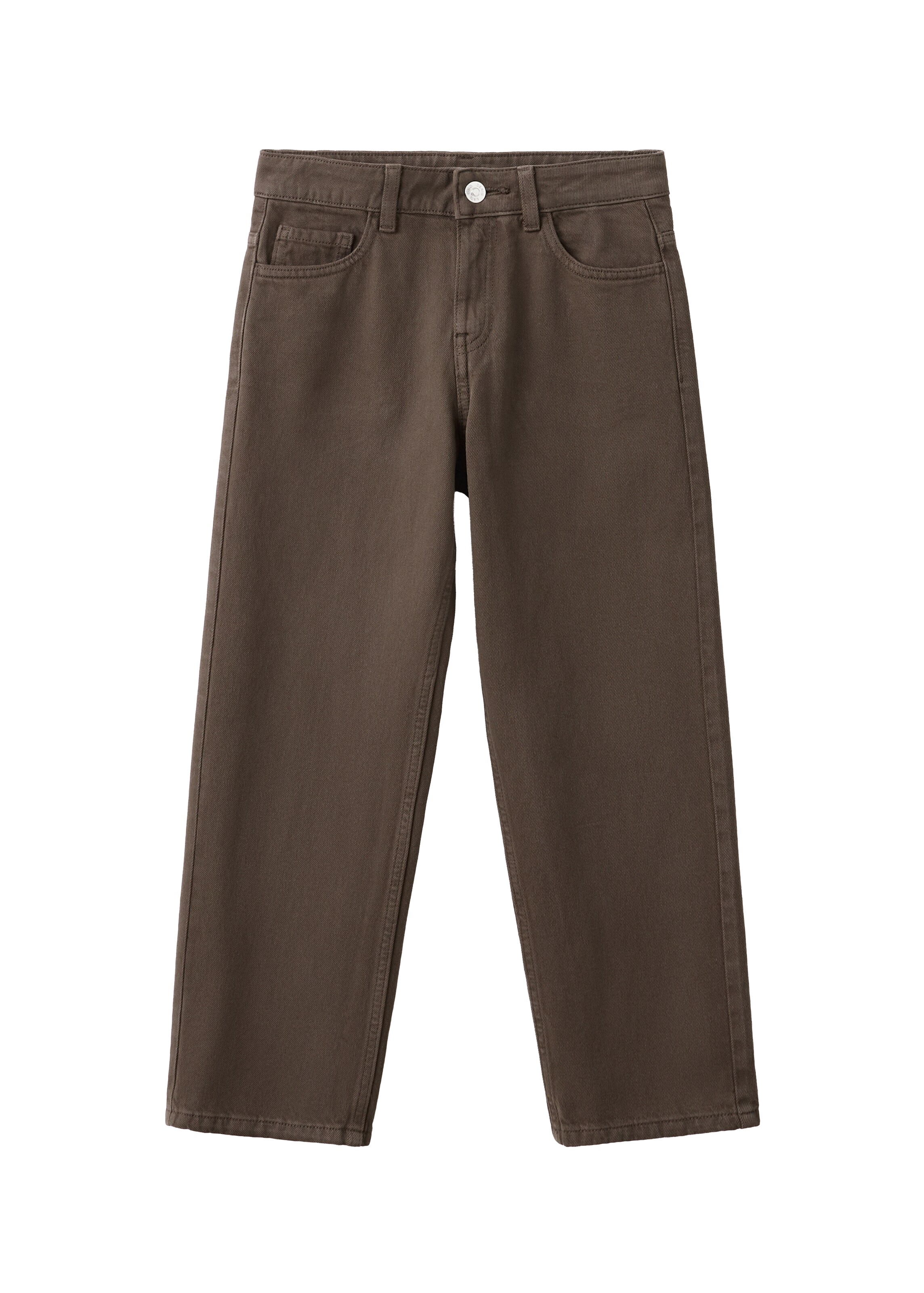 Jean MANGO KIDS en marron : devant