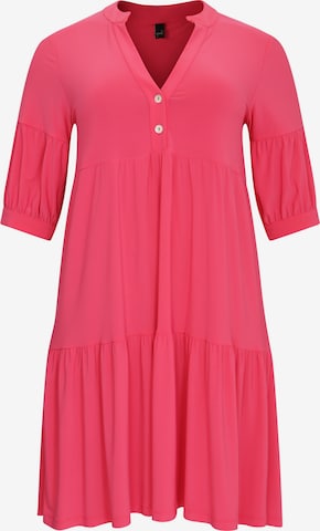 Yoek Shirt Dress 'Dolce' in Pink: front