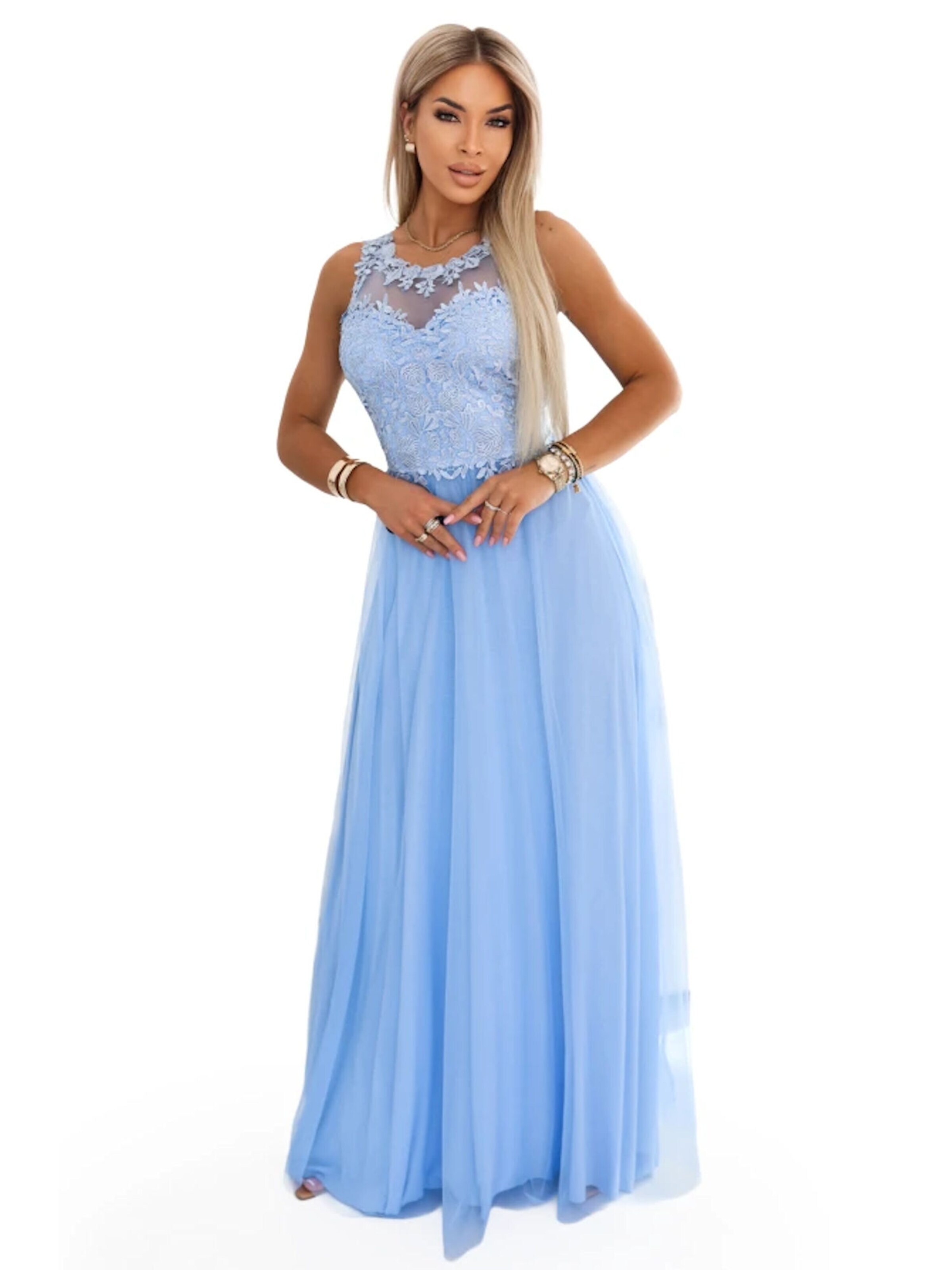 Numoco Evening Dress 'Amalia' in Blue: front