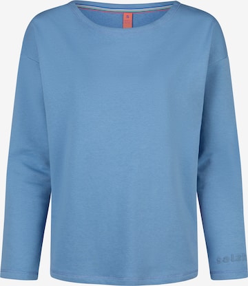 salzhaut Shirt 'UNNERWEGS' in Blauw: voorkant